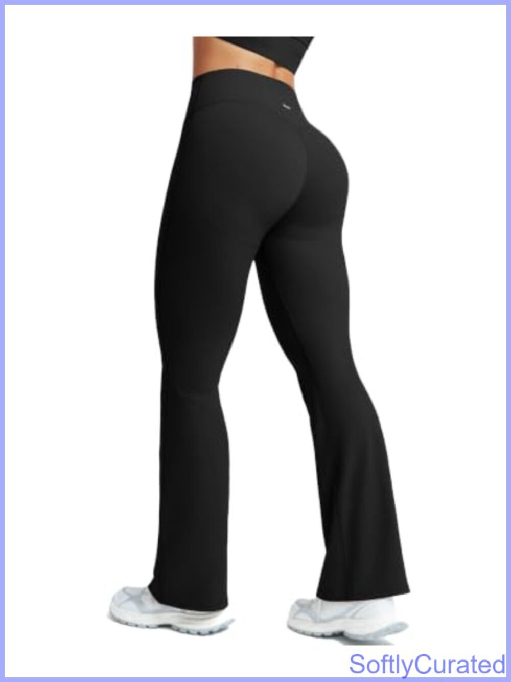 High Waist Tummy Control Flared Leggings Butt Lifting Yoga Pants